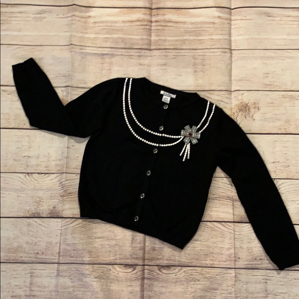 Girls black cardigan